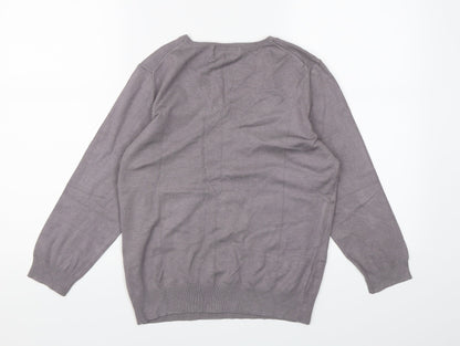 Marks & Spencer Womens Purple  Knit Pullover Jumper Size 14