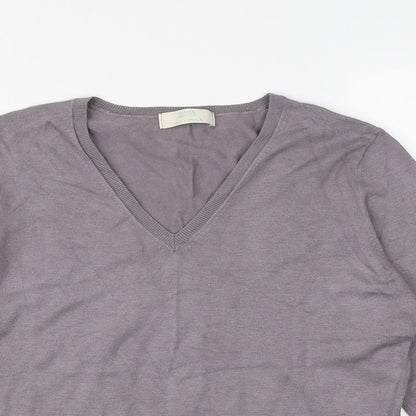 Marks & Spencer Womens Purple  Knit Pullover Jumper Size 14