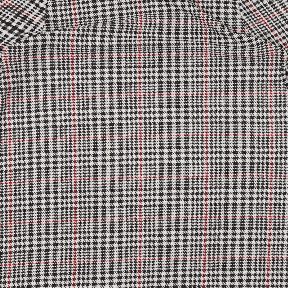River Island Womens Black Houndstooth  A-Line  Size 10