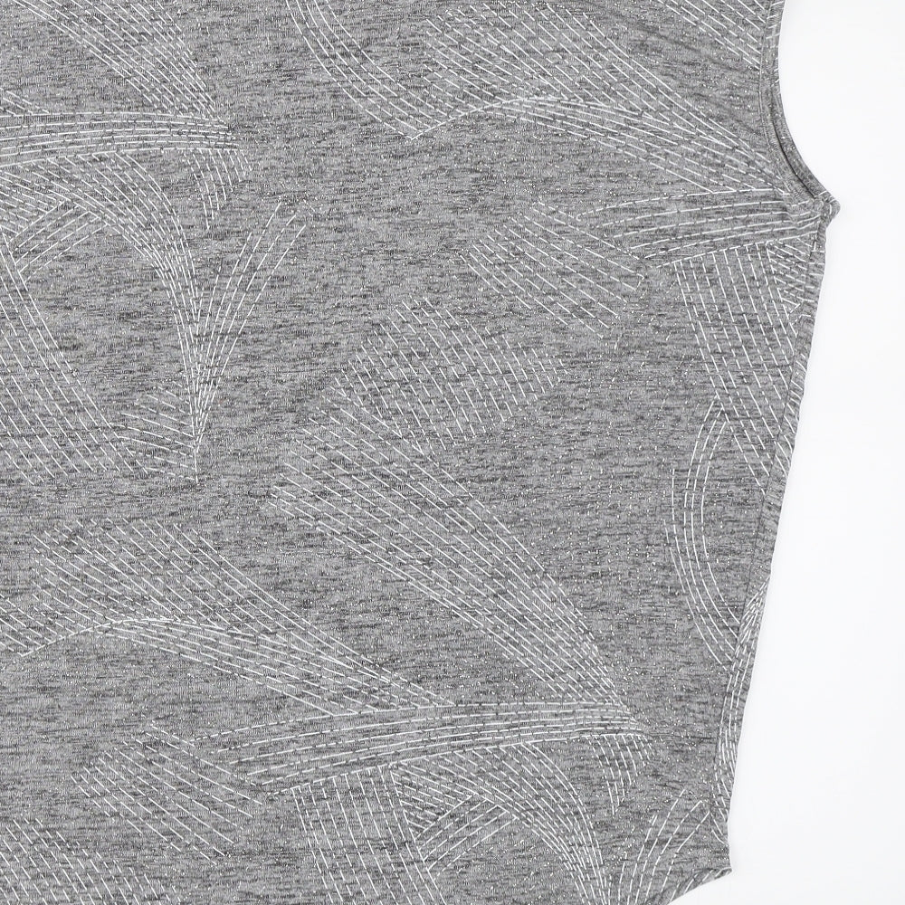 Klass Womens Silver  Knit Pullover Jumper Size S