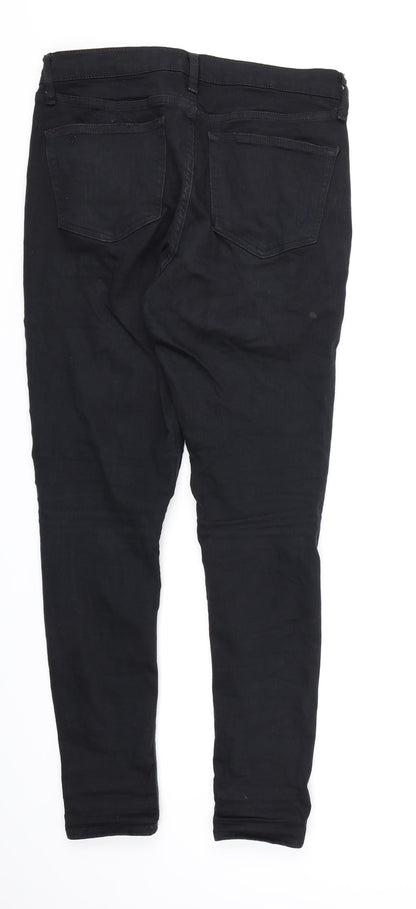 Topshop Womens Black  Denim Skinny Jeans  L32 in