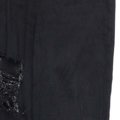 Topshop Womens Black  Denim Skinny Jeans  L32 in