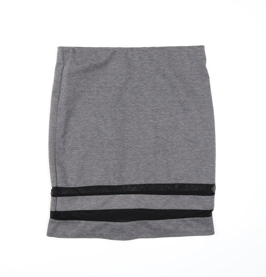 Divided by H&M Womens Grey   A-Line Skirt Size L