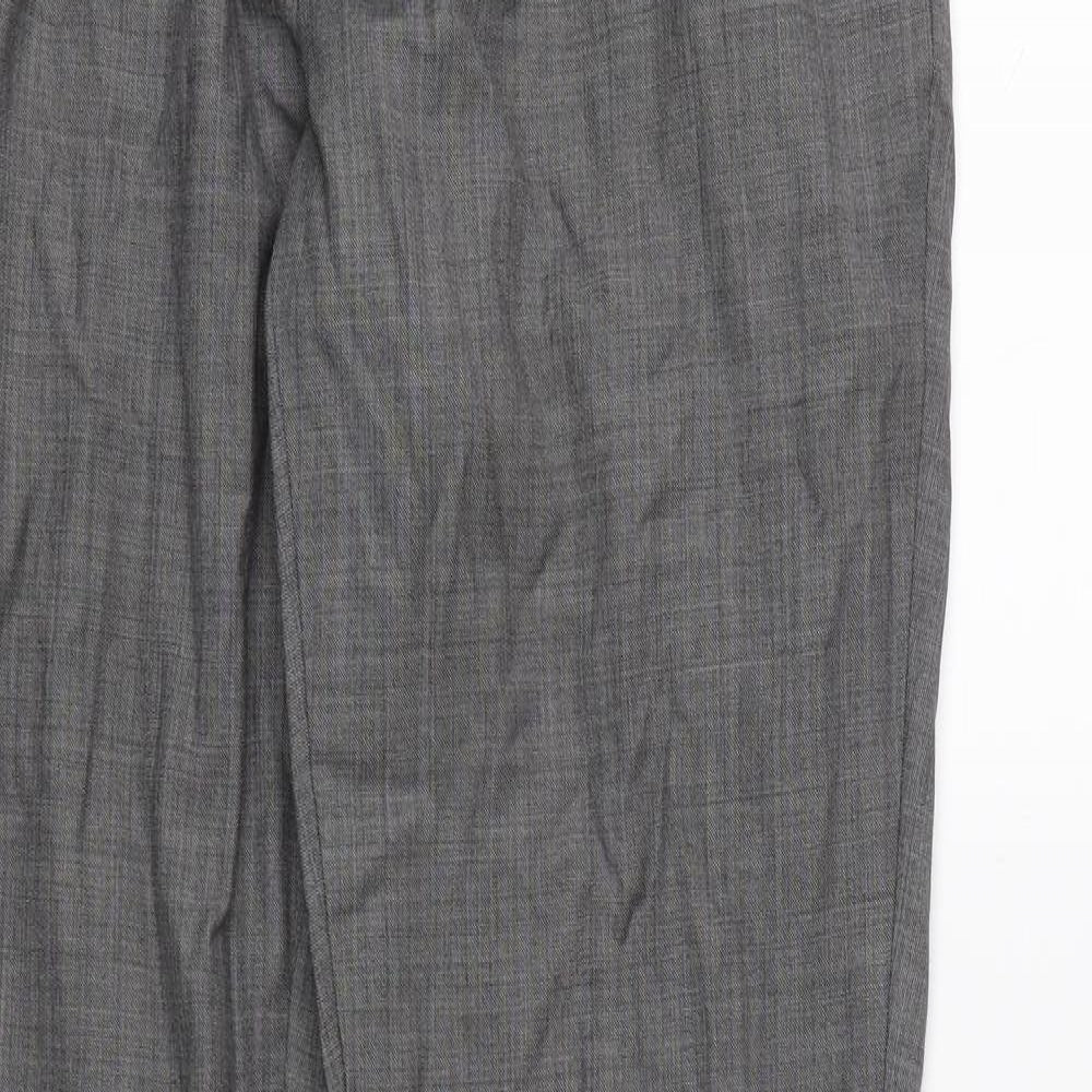 Mens UK Size  Topman Regular Fit Dress Pants Grey Trousers