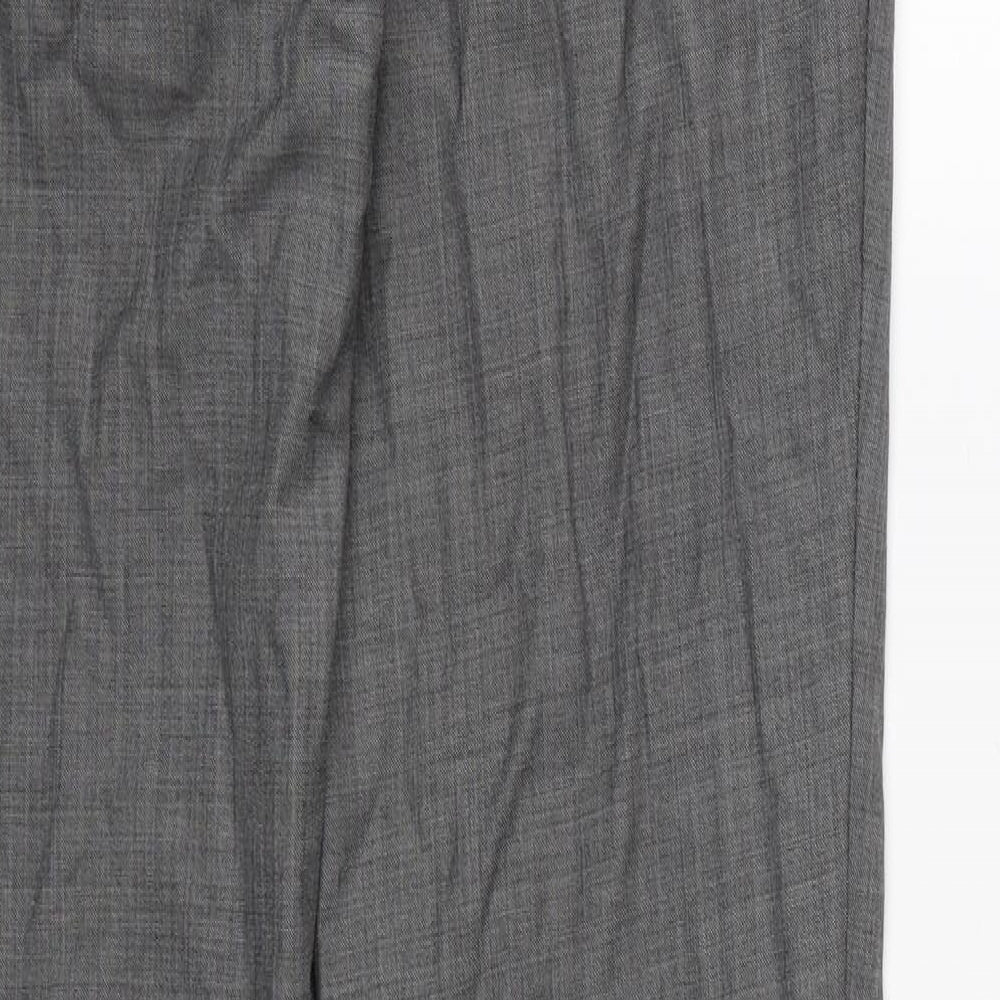 Mens UK Size  Topman Regular Fit Dress Pants Grey Trousers