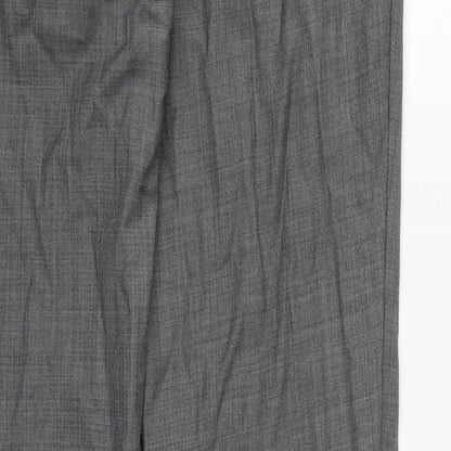 Mens UK Size  Topman Regular Fit Dress Pants Grey Trousers