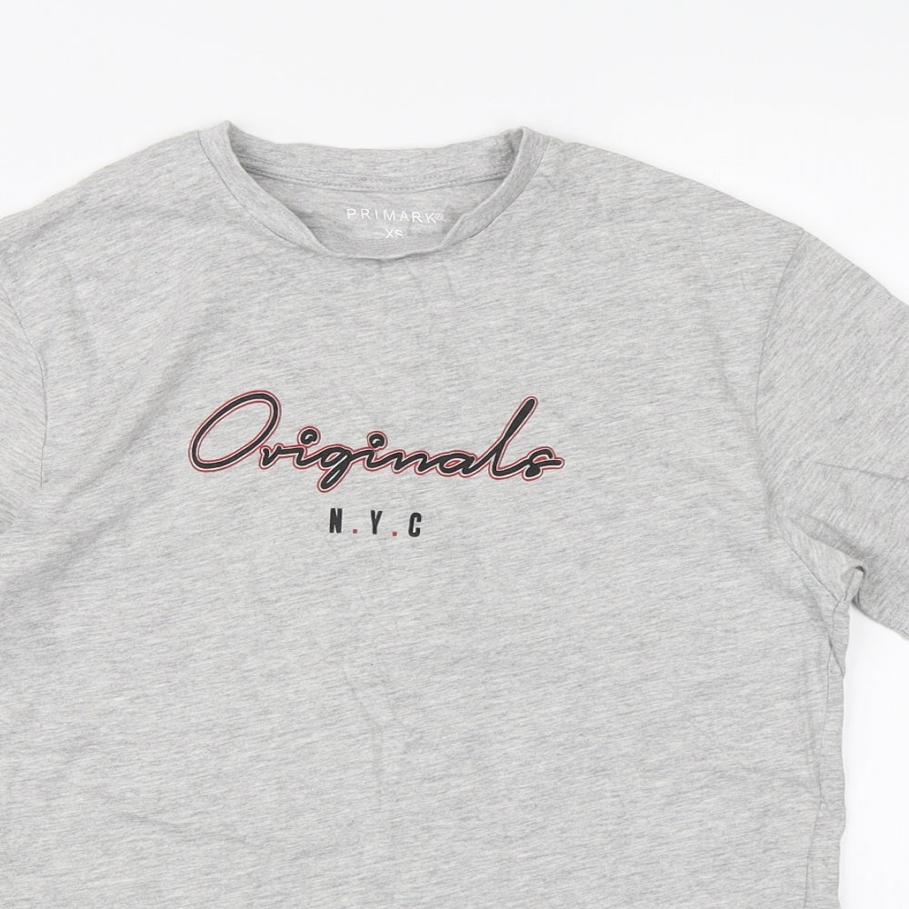 Primark Womens Grey   Basic T-Shirt Size XS