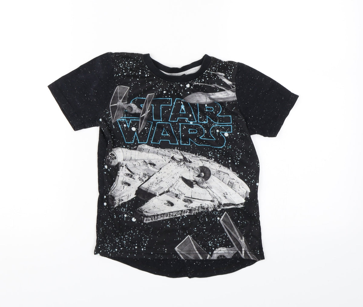 Star Wars Boys Black   Basic T-Shirt Size 3-4 Years  - Star wars
