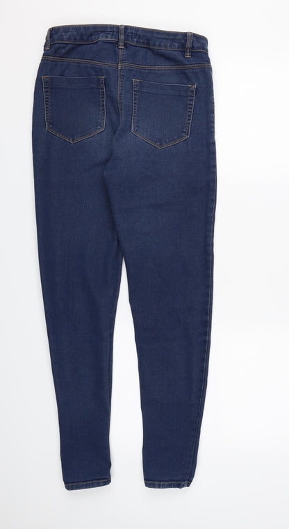 Womens UK Size 10 Papaya Regular Fit Jegging Blue Jeans