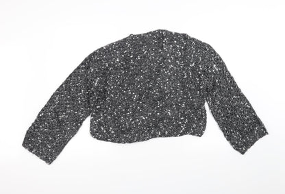 Topshop Womens Black  Knit Pullover Jumper Size XS