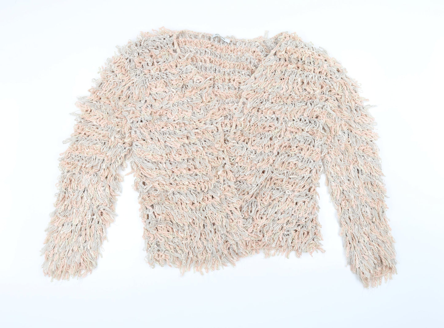 Glamorous Womens Pink  Knit Jacket  Size M