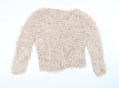 Glamorous Womens Pink  Knit Jacket  Size M