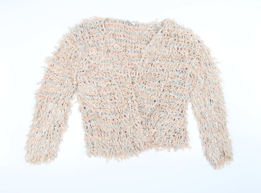 Glamorous Womens Pink  Knit Jacket  Size M