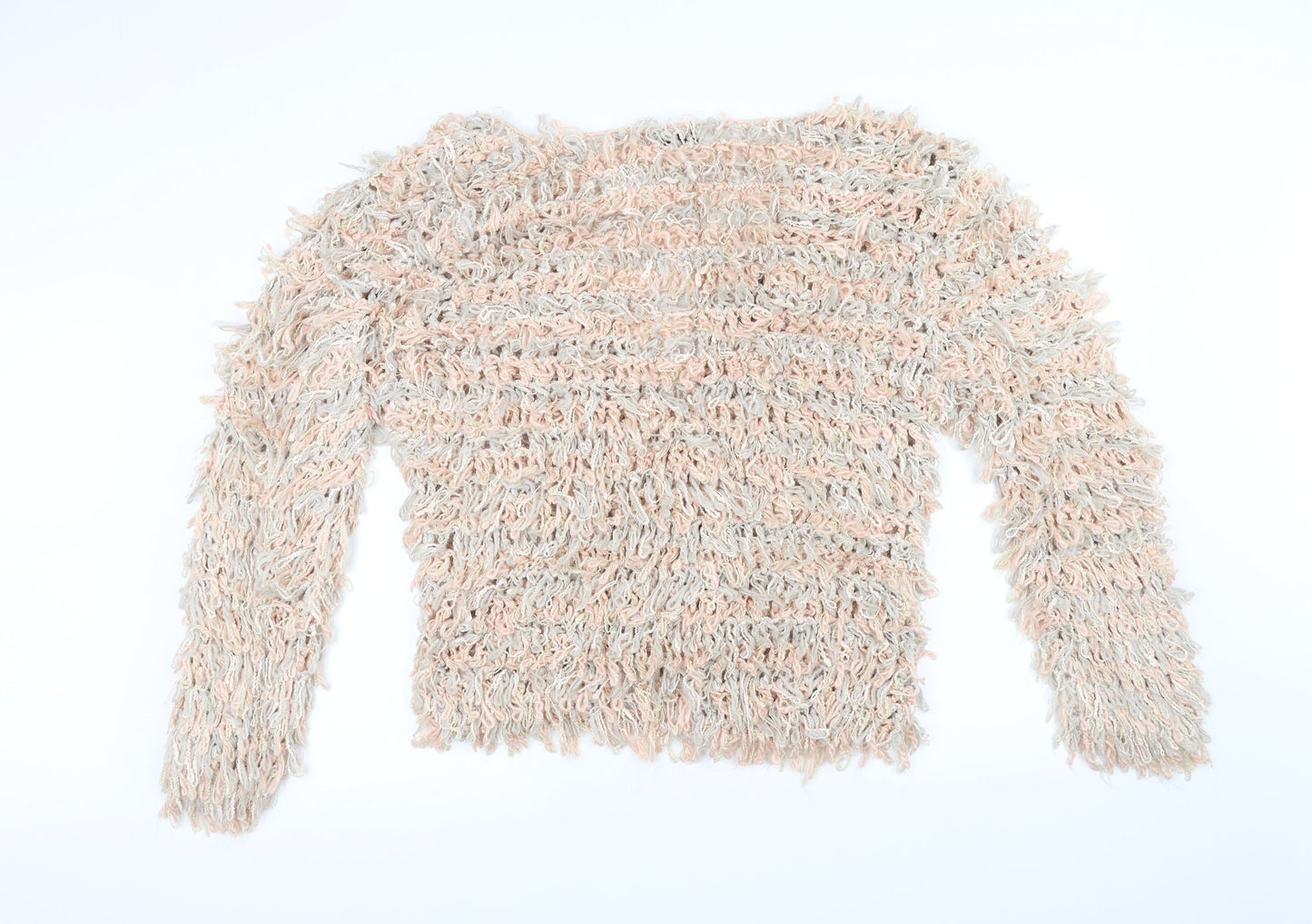 Glamorous Womens Pink  Knit Jacket  Size M