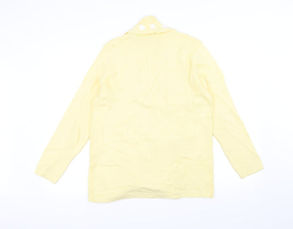 Impressions Womens Yellow  Knit Cardigan Jumper Size M