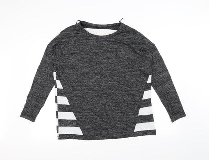 Womens UK Size M Tezenis Black Basic T-Shirt