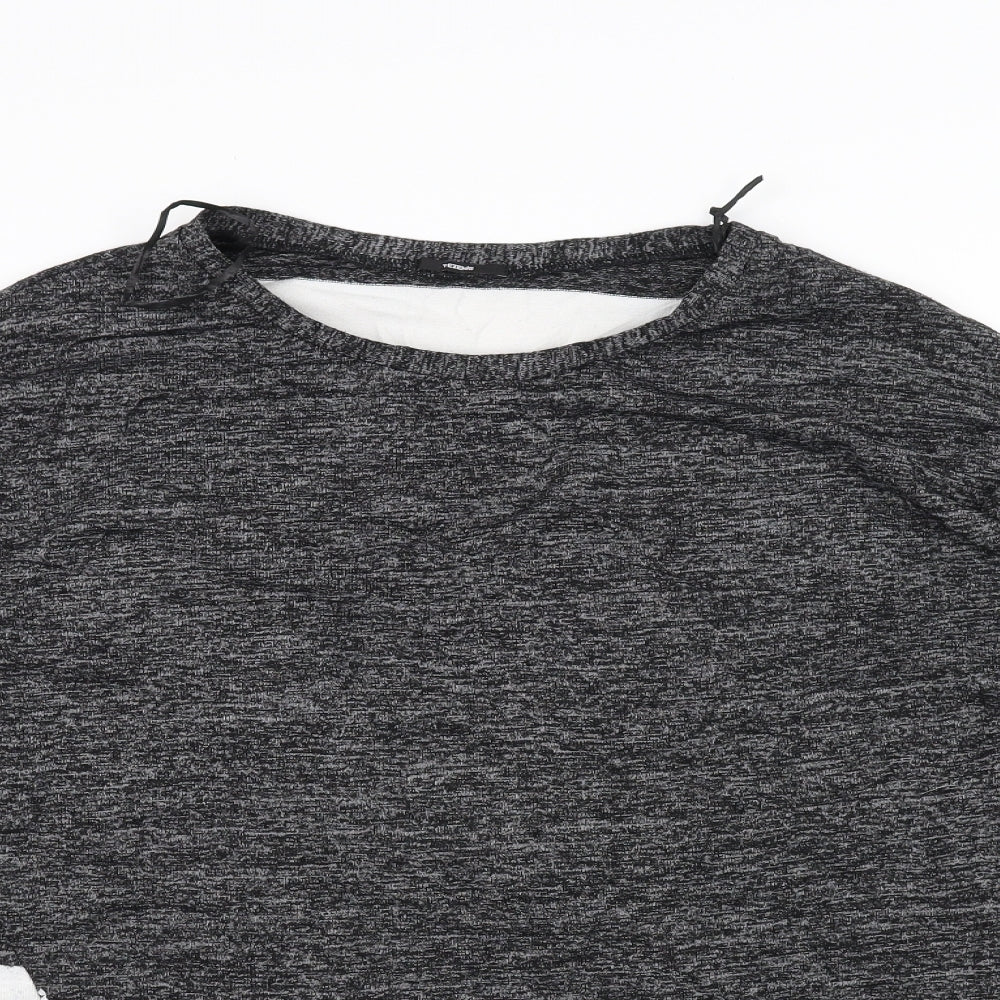 Womens UK Size M Tezenis Black Basic T-Shirt