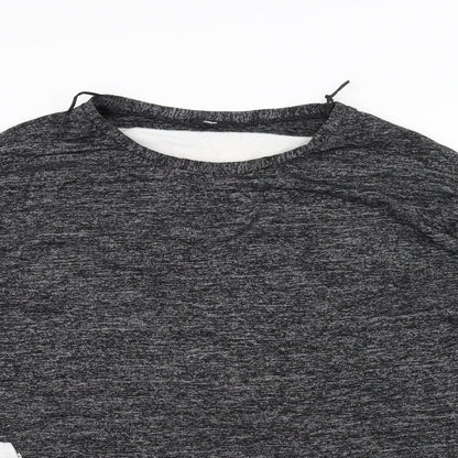 Womens UK Size M Tezenis Black Basic T-Shirt