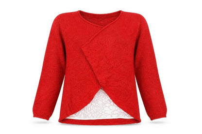 Per Una Womens Red  Knit Pullover Jumper Size 8