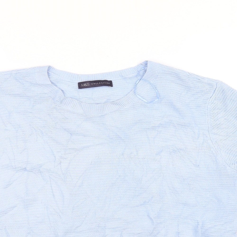 Marks and Spencer Womens Blue  Knit Pullover Jumper Size 14