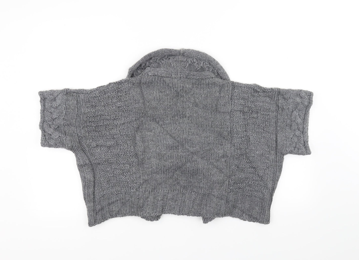Marks and Spencer Womens Grey  Knit Cardigan Jumper Size 12