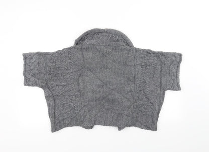 Marks and Spencer Womens Grey  Knit Cardigan Jumper Size 12