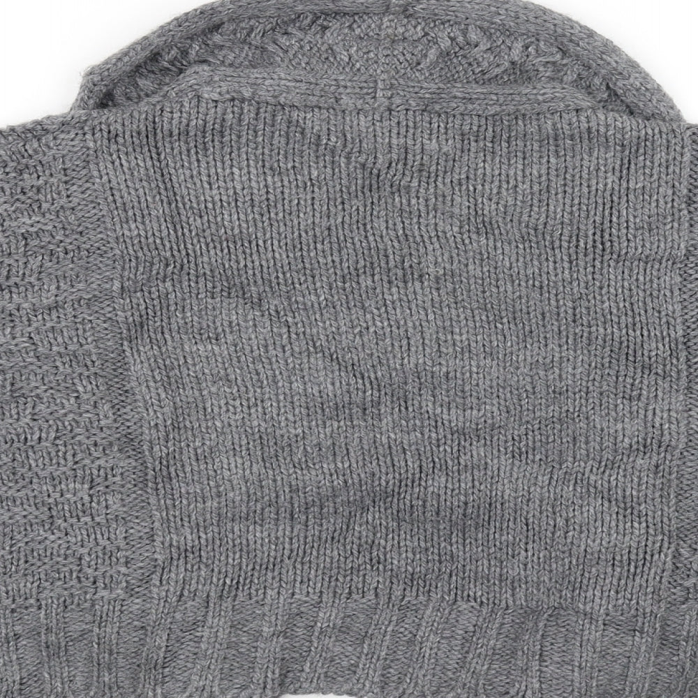 Marks and Spencer Womens Grey  Knit Cardigan Jumper Size 12