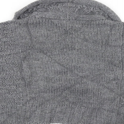 Marks and Spencer Womens Grey  Knit Cardigan Jumper Size 12