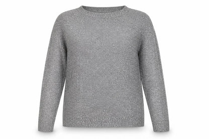 JUNAROSE Womens Grey  Knit Pullover Jumper Size L