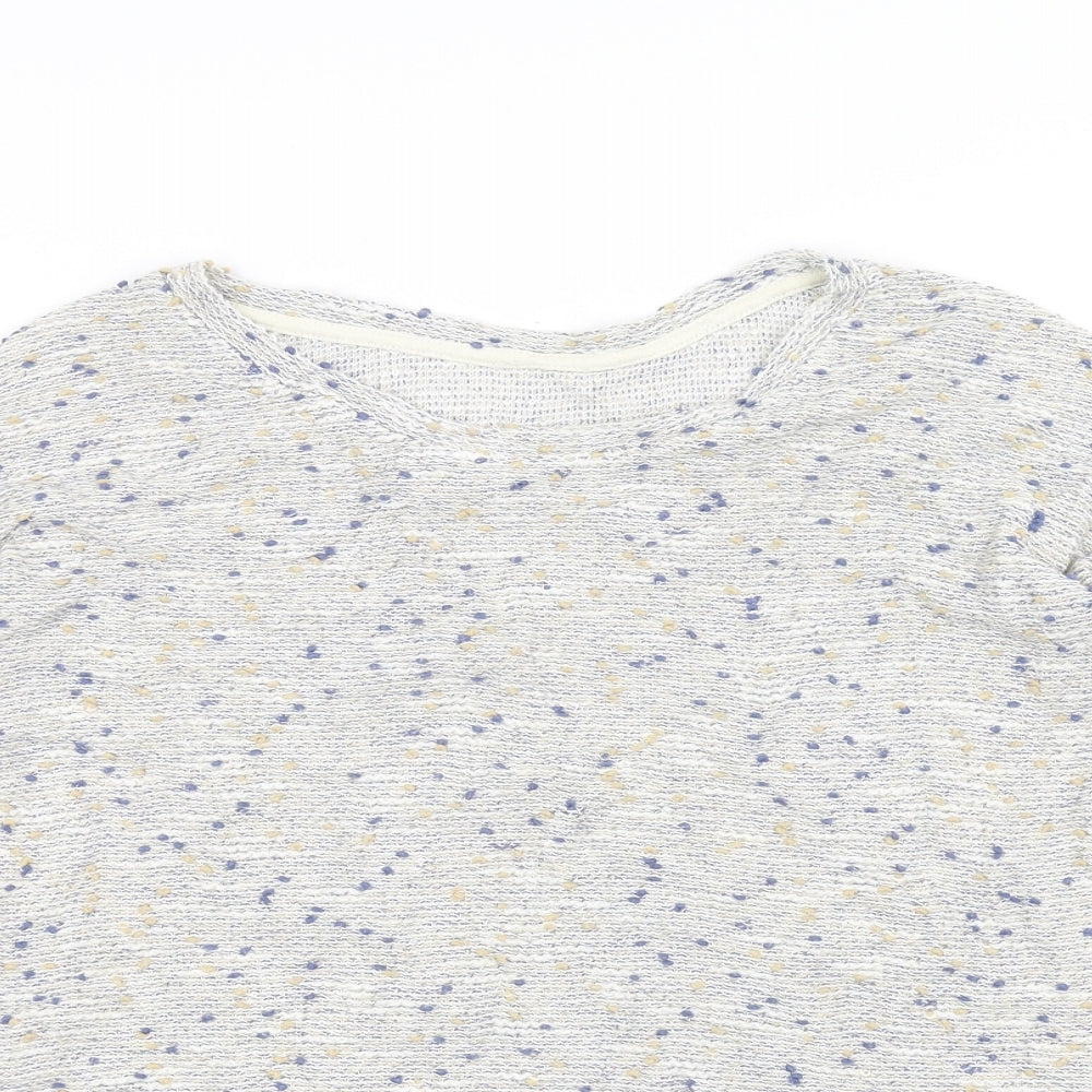 Womens UK Size 10 DEBINHAMS White Basic T-Shirt