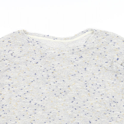 Womens UK Size 10 DEBINHAMS White Basic T-Shirt