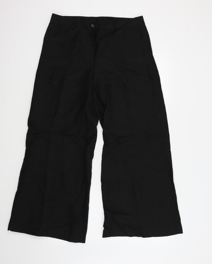 Oscar Womens Black   Trousers  Size 8 L24 in