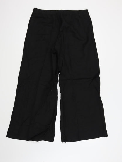 Oscar Womens Black   Trousers  Size 8 L24 in