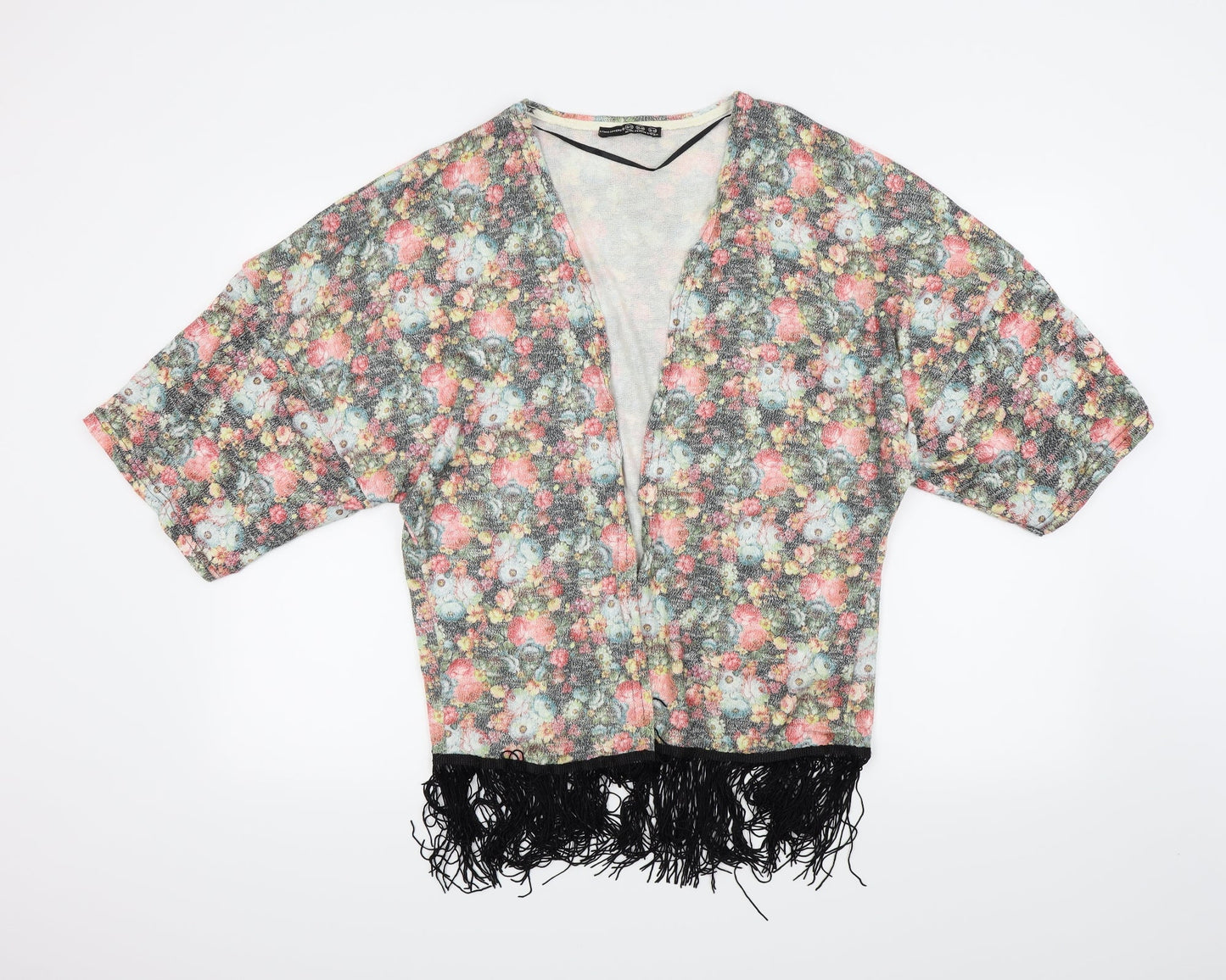 Atmosphere Womens Pink Floral  Cardigan Jumper Size 10  - Open