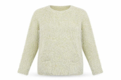 Simon Jefferey Womens Gold   Pullover Jumper Size M  - Front Pockets