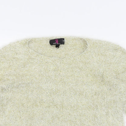 Simon Jefferey Womens Gold   Pullover Jumper Size M  - Front Pockets