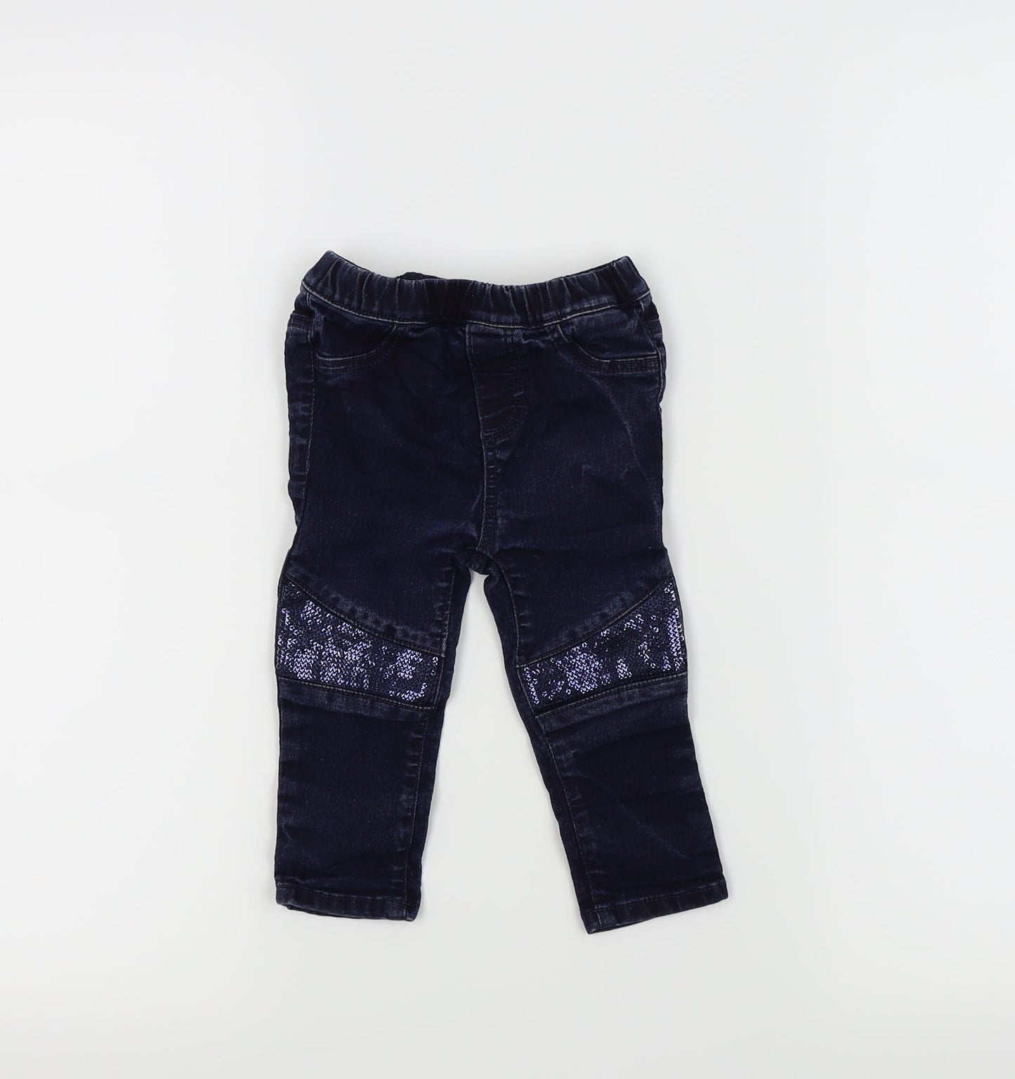 H&M Girls Blue   Cropped Jeans Size 12 Months  - Jegging