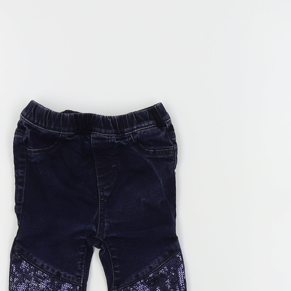 H&M Girls Blue   Cropped Jeans Size 12 Months  - Jegging