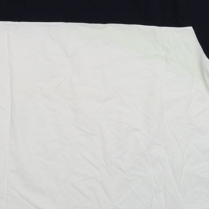 US Auth Mens White Colourblock   T-Shirt Size L