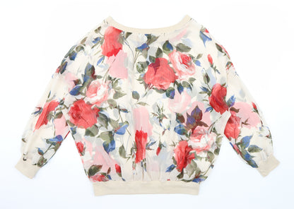 Womens UK Size M Newlook Beige Basic Blouse