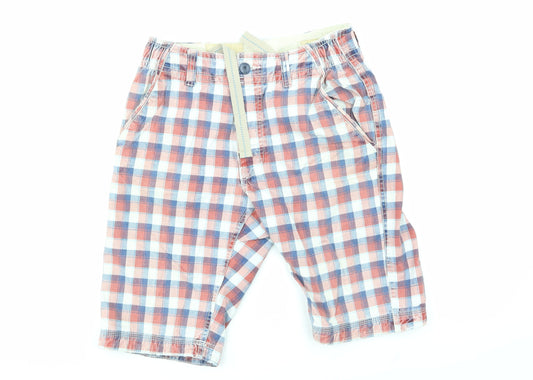 Ambrose Mens Multicoloured Check  Bermuda Shorts Size 30 in