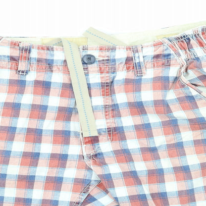 Ambrose Mens Multicoloured Check  Bermuda Shorts Size 30 in