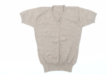 Womens UK Size  Preworn Brown Basic Blouse