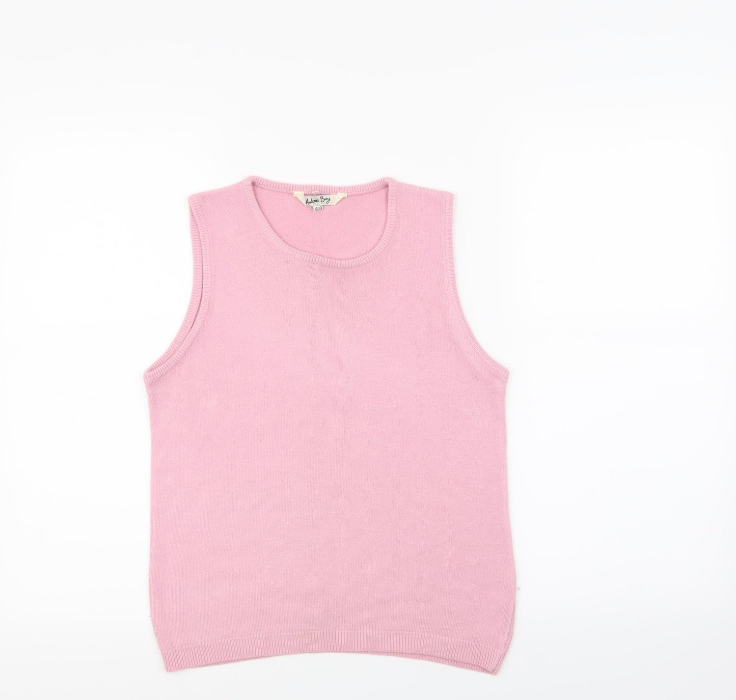 Antonia Bay Womens Pink   Basic Tank Size 12