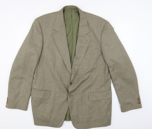 Avenue Mens White Check  Jacket Suit Jacket