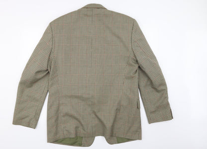 Avenue Mens White Check  Jacket Suit Jacket