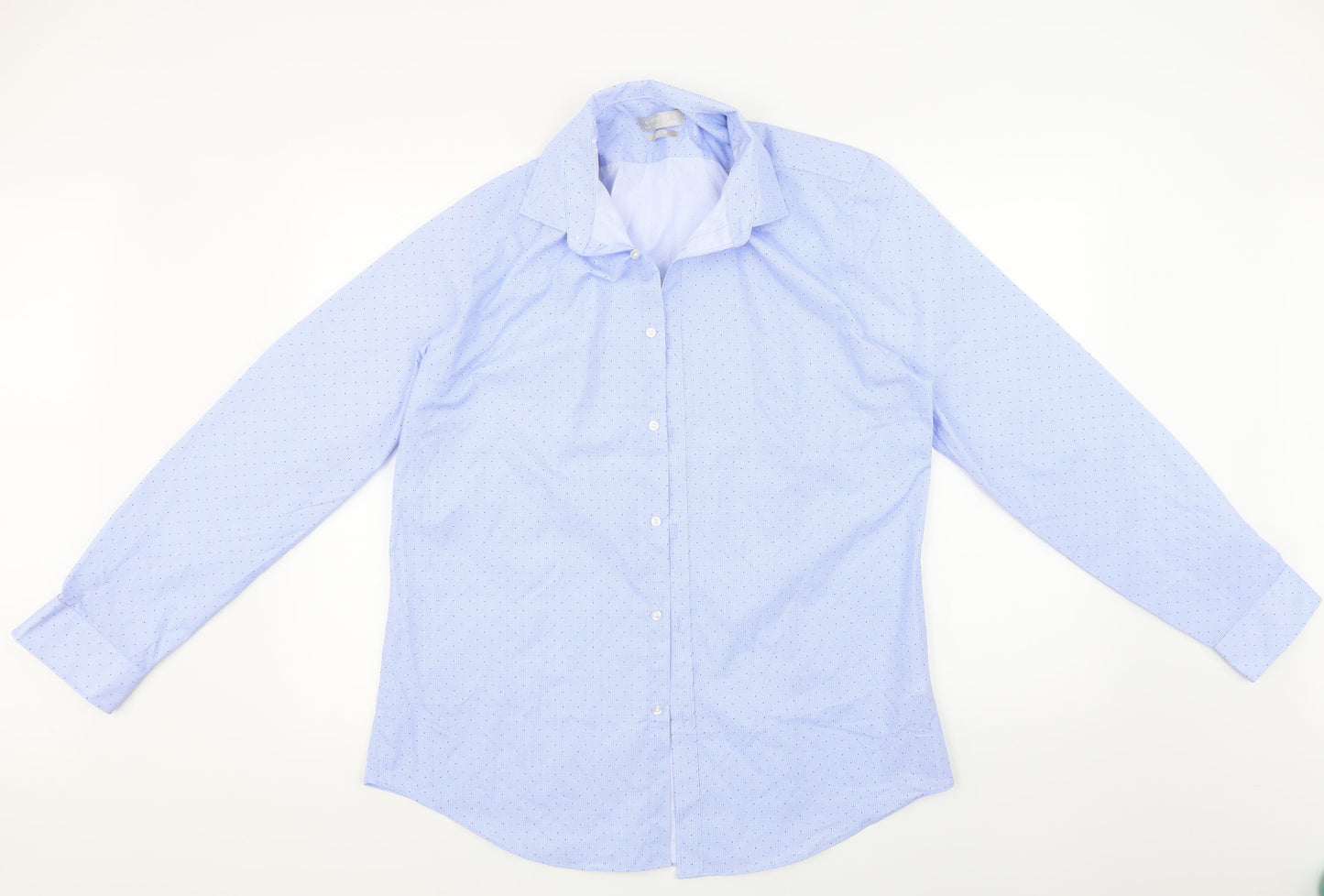 Red Herring Mens Blue Polka Dot   Dress Shirt Size 16.5