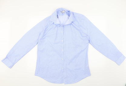 Red Herring Mens Blue Polka Dot   Dress Shirt Size 16.5