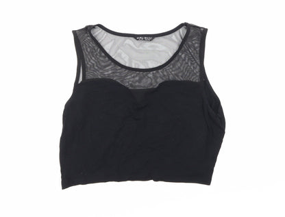 Womens UK Size 16 Select Black Cropped Blouse