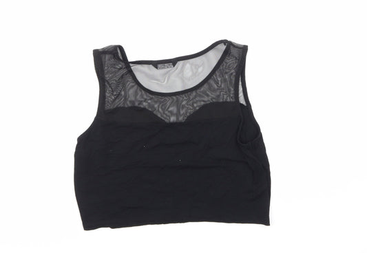 Womens UK Size 16 Select Black Cropped Blouse